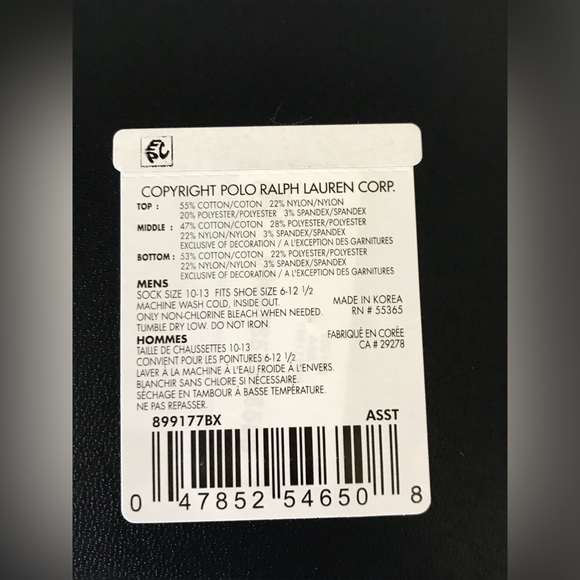 Polo Ralph Lauren Special Edition USA Red White & Blue Themed Socks 3Pack NWT - Picture 8 of 8